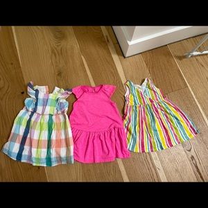 3 toddler girl dresses!  Zara, gap and George brands (see tags for details)!